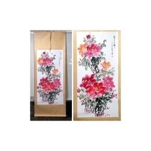 월드P/ 풍수에좋은 부귀영화 목단 목련 그림 족자, 1개