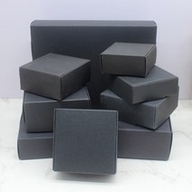 5Pcs 스퀘어 화이트/크래프트/블랙 포장 상자 웨딩 파티 부탁 용품 수제 비누 초콜릿 비행기, 03 black
