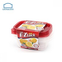 JUNA 락앤락 뉴이지락 찬통 보관용기 직사각 270ML 3개 ◆JOONA★
