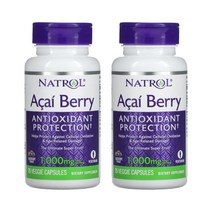나트롤 Natrol 아사이베리 Acai Berry 500mg 75베지캡슐 아사히베리 안토시아닌 세로토닌 ORAC 아사이팜열매추출물 2세트