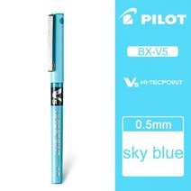 12 개/몫 도매 일본 파일럿 V5 액체 잉크 펜 0.5mm 7 색 BX-V5 표준 오피스 및 학교 문구, sky blue