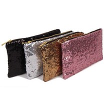 스팽글 지퍼형 클러치백 미니 파우치 여행 보조 가방