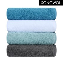송월타월 항균 코마 40수 200g 수건, 4장, 랜덤(품절컬러제외)