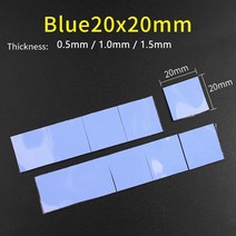 LUXIANZI 10Pc 냉각 전도성 실리콘 패드 0.5mm 1mm 1.5mm 2mm 3mm 4mm 5mm tichkes GPU CPU 방열판 열, 01 b20, 03 1.5mm