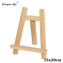 빈센트 테이블 미니 이젤 원목 나무 캔버스 액자 블랙 화이트 보드 사이즈(15x20cm), 3개