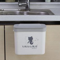 오두막하우스 싱크대 걸이형 휴지통 벽부착형 다용도, 1개, 화이트