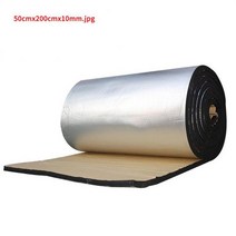 단열재 단열필름 접착식 보온재 바닥 외벽 1롤 200cm x 50cm 3mm/5mm/6mm/10mm 접착 폐쇄 셀 폼 시트 방음, 01 50x200cmx10mm