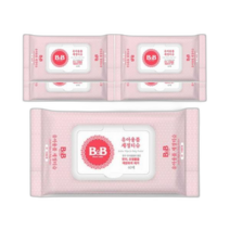 보령B&B 비앤비 유아용품 세정티슈 60매X5개 (캡형)