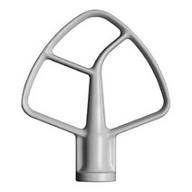 키친에이드 KitchenAid K45B 빵 반죽기 스탠드 믹서 믹서기 플랫 비터 부속품, 화이트, 5 Qt