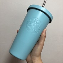 바디원 명품 스텐 보온 보냉 텀블러 475ml (당일발송), 릴리프블루텀블러475ml, 1개