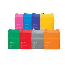 데미 우에보 디자인 큐브왁스 8종 80g, 보라-하드글로스