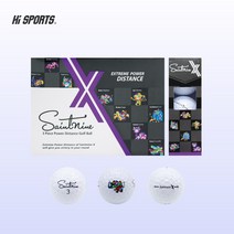 넥센 세인트나인X 12구 3피스 골프공 초고반발 비거리볼, 1개, 12개입