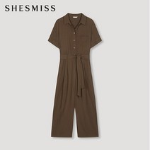 SHESMISS_02 [쉬즈미스] 오픈 카라 린넨 점프수트_SWWOPM21100_BR