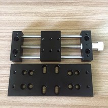 60x40MM 수동 정밀 슬라이딩 테이블 광학 실험 마이크로 X 축 수동 번역 스테이지 (하단 플레이트 및 스케, 03 Stroke 120MM