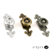 1구 가구손잡이 서랍 콘솔 엔틱 밑판 손잡이 세트 1개