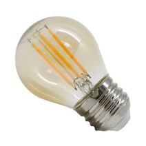 나스필 디밍 LED G45 필라멘트 램프 4W 전구색(노란색), 단품, 전구색