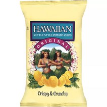 [미국직배송]하와아안 크리스피 앤 크런치 마우이 케틀 감자칩 213g Hawaiian Sweet Maui Onion Kettle Chip, 하와이안 오리지널 213g, 1개
