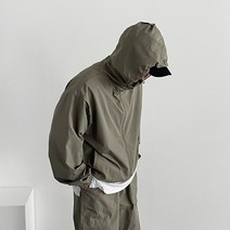 스트릿 윈드브레이커 스트링 후드 바람막이 자켓 점퍼 5821