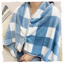 [mag] 무릎 담요 극세사 망토담요 똑딱이담요 단추 치마 체크담요 양털 밍크블랭킷