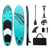 서핑 강습 준비물 패들 보드 서퍼 비치 sup 바다 전문 풍선 슬립 서 초보자 성인 더블 레이어, 말라카이트 그린 320×85×15