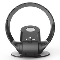 날개없는선풍기 원격 제어 날개 없는 전기 음소거 팬 강력한 부드러운 바람 벽 홈 데스크탑 타워 180 도, 03 Grey_02 EU, 1개