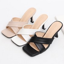 블리슈 라이즈 뮬슬리퍼 8cm 슬리퍼힐 키높이슬리퍼