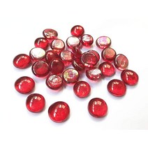 Briliant Shop 평평한 자갈 구슬 2.3kg5파운드 유리 보석 꽃병 필러 웨딩 테이블 흩어짐 수족관 장식 파티 크리스탈 바위 약 450개 레드 화이트 및 블루 USA 미국, Dark Red