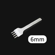 가죽공예펀칭 공예펀칭도구세트 3 4 5 6mm 간격 펀치 구멍 펀치 레이스 바느질 공구, o