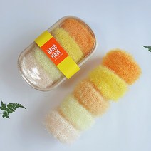 은인상점 옐로우레몬세트 아크릴 손뜨개 핸드메이드 수제 호빵수세미