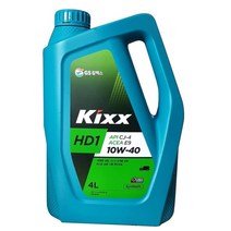 디젤용엔진오일 KIXX D1 CJ-4 4L(10w/40), 1개