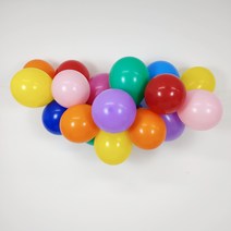 알록달록 풍선구름 아치풍선 생일파티 30cm 풍선 만들기 꾸미기 DIY 세트 유치원 어린이집 환경미화 크리스마스 연말파티, 기본 20개