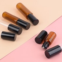 미니 롤러볼 향수공병 아로마오일 롤온 투명/갈색용기, 제품선택, 갈색 - 10ml