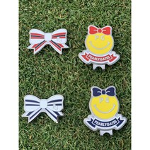 스마일 볼마커 레드 네이비 두가지 컬러 여성골프선물 강력추천, 2.네이비