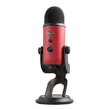 블루 예티 USB 마이크 PC 팟캐스트 게임 스트리밍 스튜디오, 마이크로폰, 새틴 레드