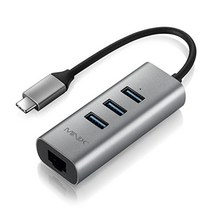 MINIX NEO C-UE Aluminium USB-C to 3-Port USB 3.0 and Gigabit Ethernet Adapter [Universal Compatibil, 상세내용참조