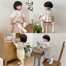 여름 베이비 티셔츠 멜빵세트와 원피스 돌전 돌후어린이집등원룩 인스타패션 둥이커플룩 유아선물