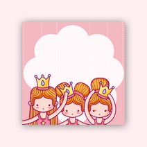 피에스준 예쁜 떡메모지 디자인 모음 메모지, 1개, 떡메 024. 삼공주 캐릭터 디자인