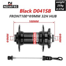 novatec d041sb d042sb 허브 로드 mtb 자전거 디스크 카드 브레이크 허브 283236 구멍 레드 블랙 891011 스피드 마운틴 베어링 허브, 32h 전면 블랙