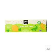 365 by Whole Foods Market Lemon Lime 홀푸드마켓 소다 레몬 라임 탄산 음료수 12oz(355ml) 12개입