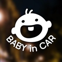 아트박스/우아한 달팽이 아기가타고있어요 자동차스티커 cocobebe, 본품