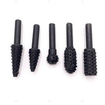 목재 공예용 로터리 비트 5종 목공 로터리바 줄눈 제거 초보자용 블랙 5개 1세트