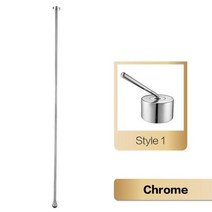 절수 세면대 주방 수도꼭지 씽크대 수도 화장실 럭셔리 고급 황동 블랙 욕실 천장 디자인 싱글 핸들 차갑고 더블 홀 및 욕조, Chrome 1