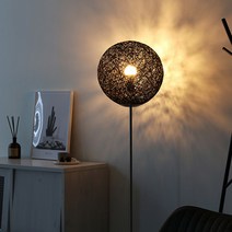 마켓비 PAUSA 인테리어 장스탠드 조명등 E26 / 불빛이 아름다운 실내등, 화이트 미니쉐이드(지름 24cm)