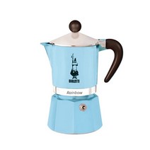 기타 비알레띠 모카포트 레인보우 라이트블루 3컵