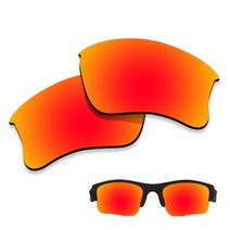 용 편광 선글라스 교체 렌즈 Polarized Replacement Lenses for-Oakley Flak Jacket xlj OO9009 - Fire Red