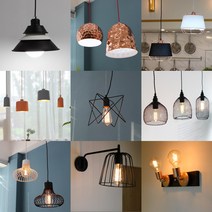에스디포 식탁조명 조명등 펜던트 LED 인테리어 조명모음, B_직부/센서등, 15.신마차7등_직부등, 블랙