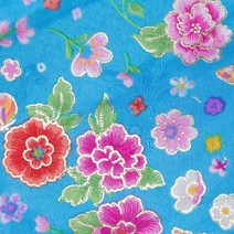 한복원단 한복천 한국수입 한복 설날 프린트 실크느낌 부직포 핸드메이드 DIY 헤어악세사리
