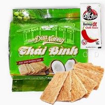 베트남 반두아농 타이빈 다낭 코코넛 과자 Banh Dua Nuong 180g (칠리10g 묶음), 1개