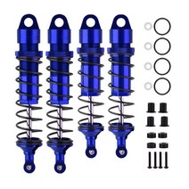 TRAXXAS 1/8 SLEDGE Aluminium Alloy Front Rear Shock Absorber For RC Car, 01 1 set dark blue