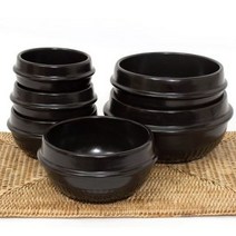 경산세라믹 직화 뚝배기 가정용 업소용뚝배기 토기 계란찜 찌개냄비, 검정, 3호기:140mmx73mm
